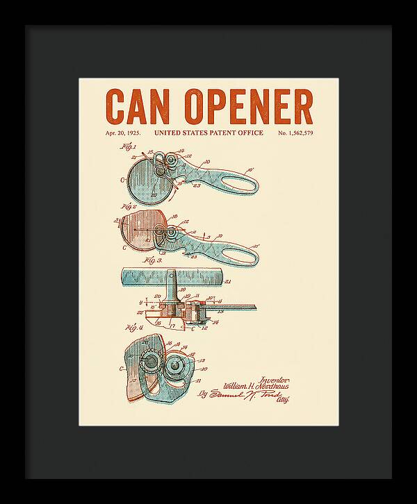 Can Opener Retro Patent Us1562579a