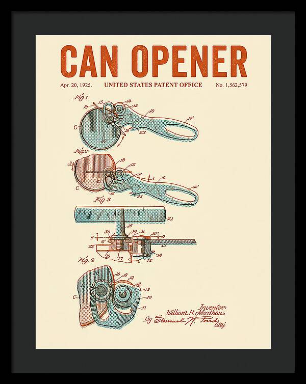 Can Opener Retro Patent Us1562579a