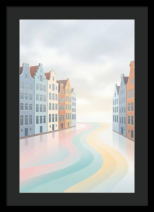 Canal Houses With Distinctive Gables