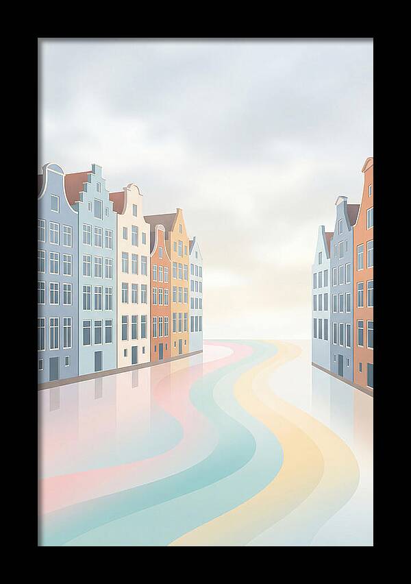 Canal Houses With Distinctive Gables
