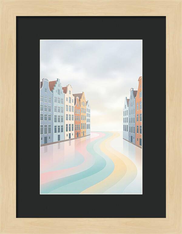 Canal Houses With Distinctive Gables