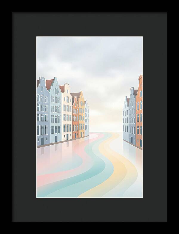 Canal Houses With Distinctive Gables