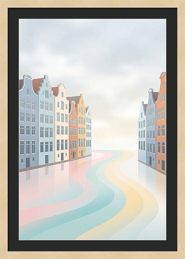 Canal Houses With Distinctive Gables