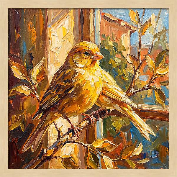 Canary In The Mediterranean Sunlight
