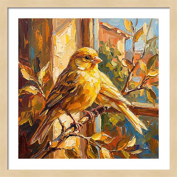 Canary In The Mediterranean Sunlight