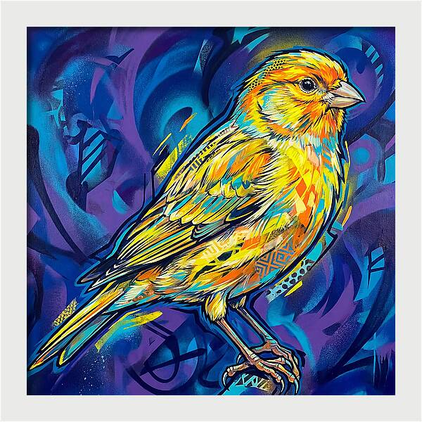 Canary In Vibrant Colors