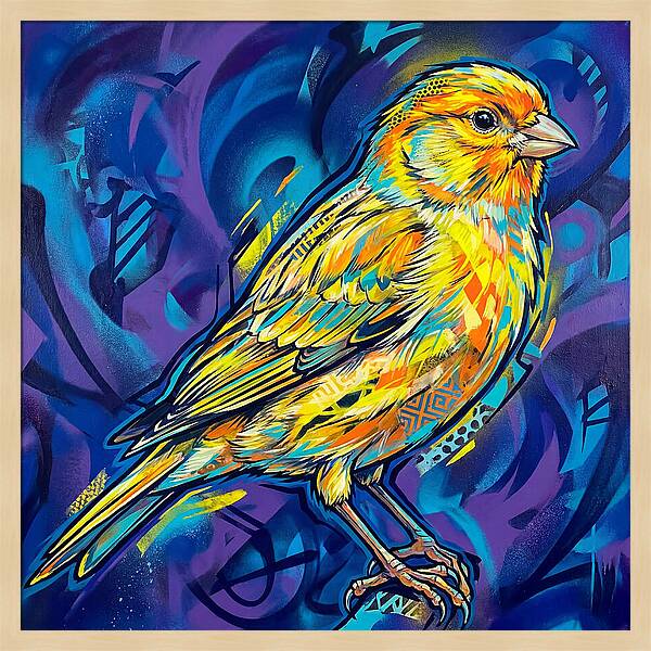 Canary In Vibrant Colors