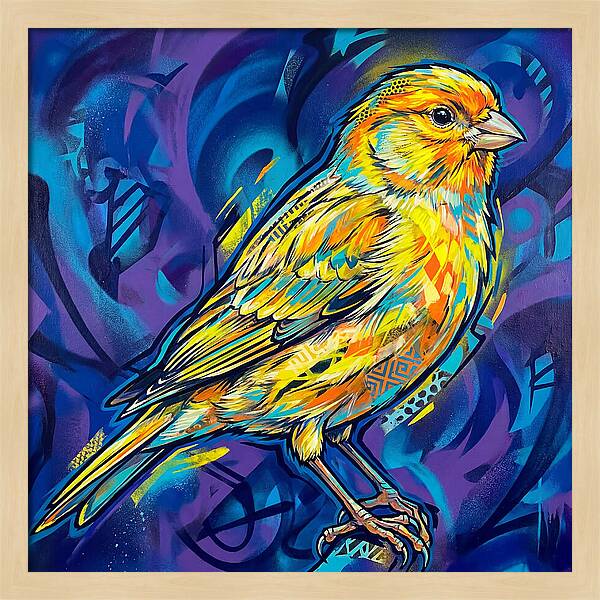 Canary In Vibrant Colors