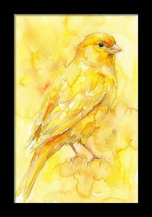 Canary In Watercolor Bliss