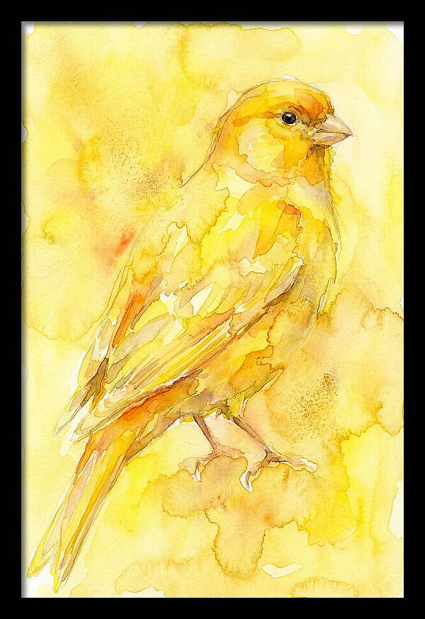 Canary In Watercolor Bliss