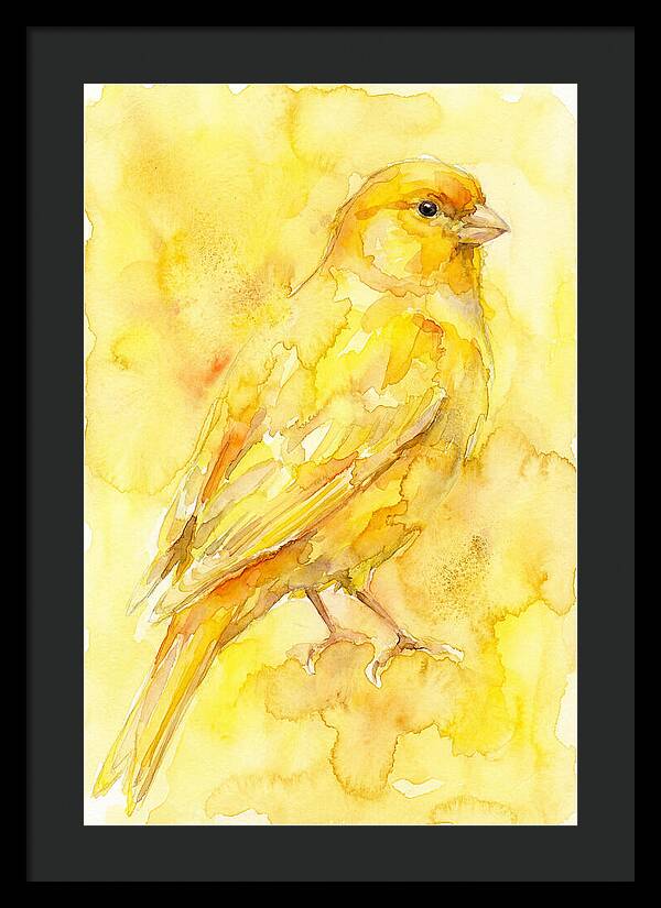 Canary In Watercolor Bliss