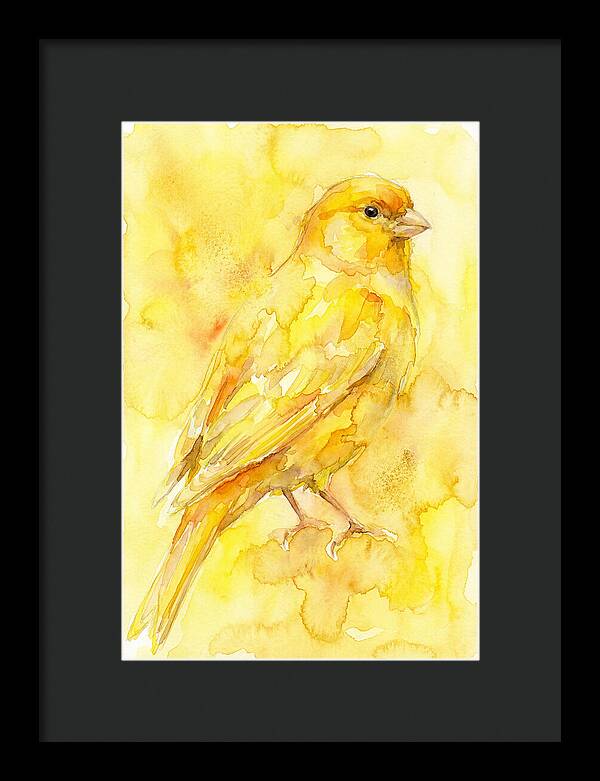 Canary In Watercolor Bliss
