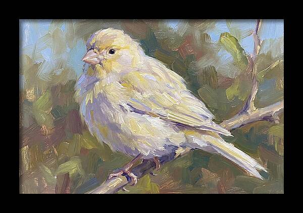 Canary Perched In Nature