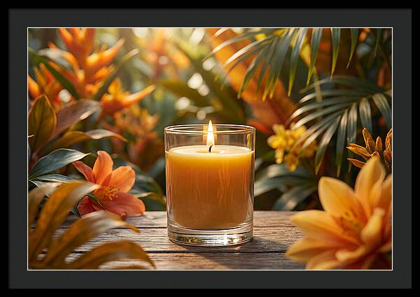 Candlelight Among Tropical Blooms