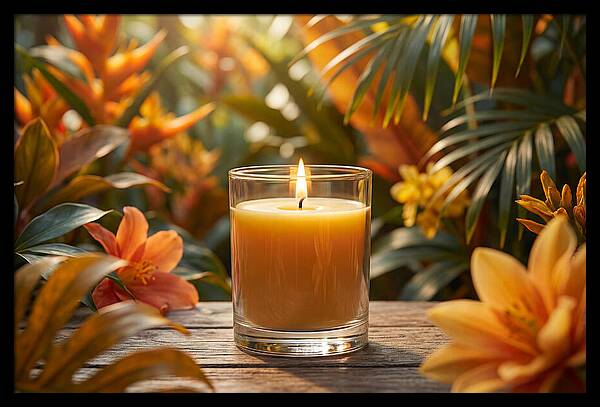 Candlelight Among Tropical Blooms