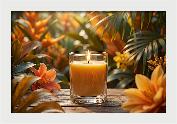Candlelight Among Tropical Blooms