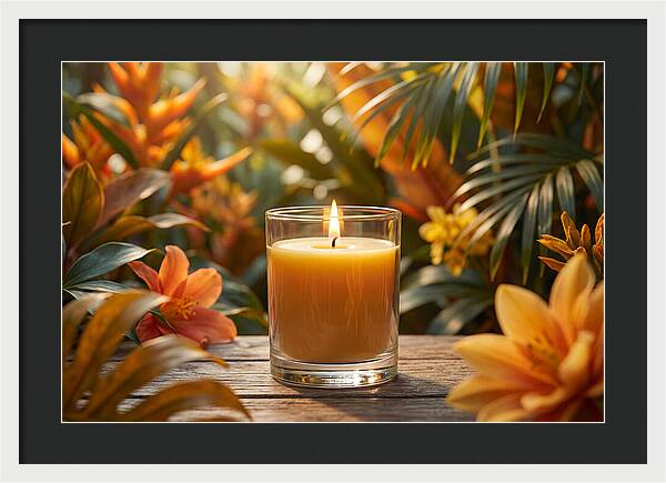 Candlelight Among Tropical Blooms