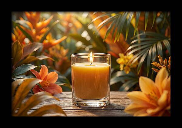 Candlelight Among Tropical Blooms