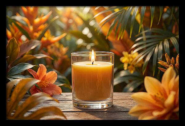 Candlelight Among Tropical Blooms