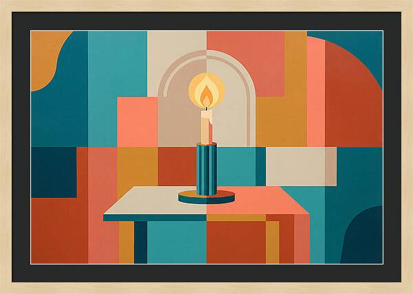 Candlelight In Abstract Harmony