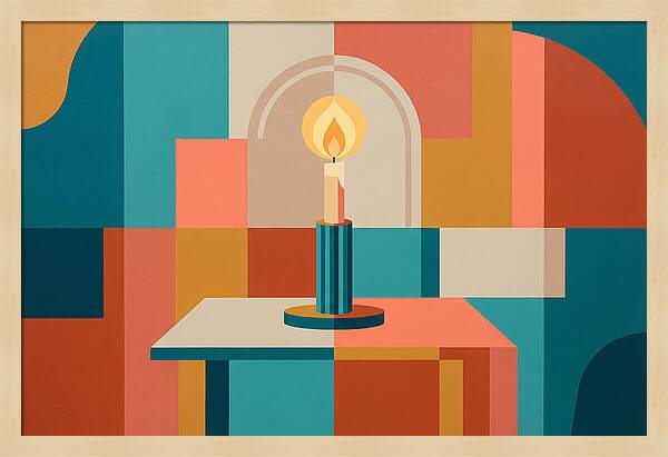 Candlelight In Abstract Harmony