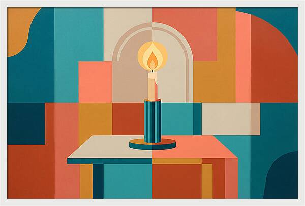 Candlelight In Abstract Harmony