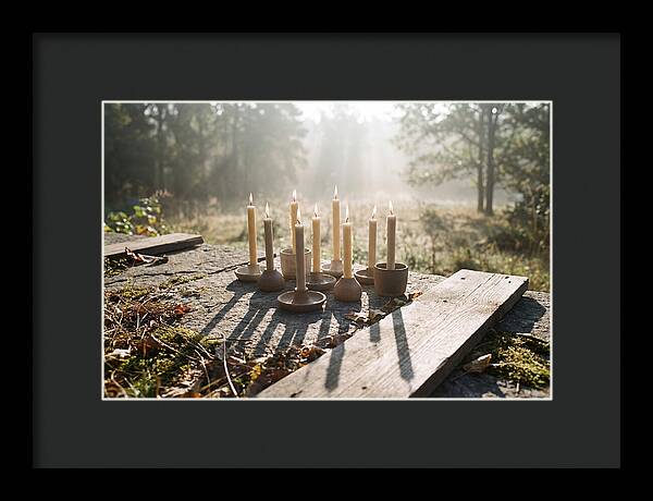 Candles Casting Flickering Shadows
