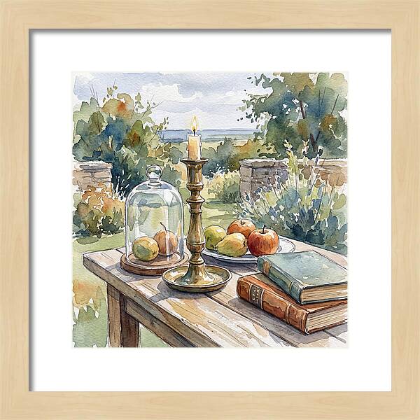 Candlestick And Fruits Still Life