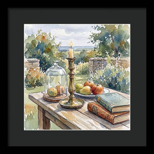 Candlestick And Fruits Still Life
