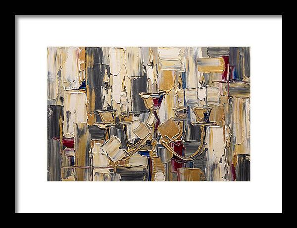 Candlestick Elegance In Palette Knife