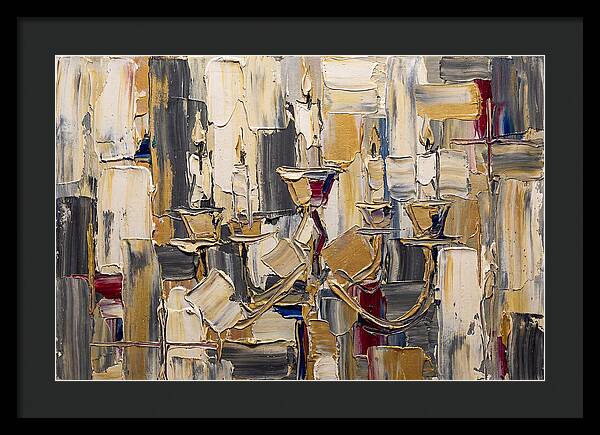 Candlestick Elegance In Palette Knife