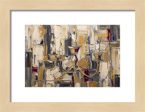 Candlestick Elegance In Palette Knife