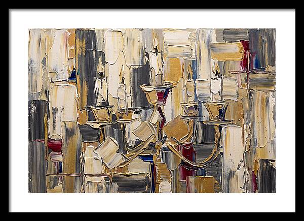 Candlestick Elegance In Palette Knife