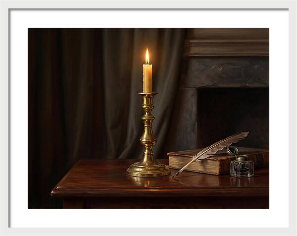 Candlestick On A Table