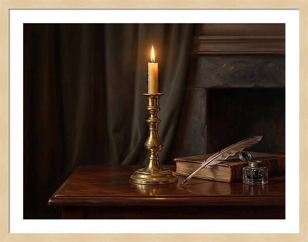Candlestick On A Table