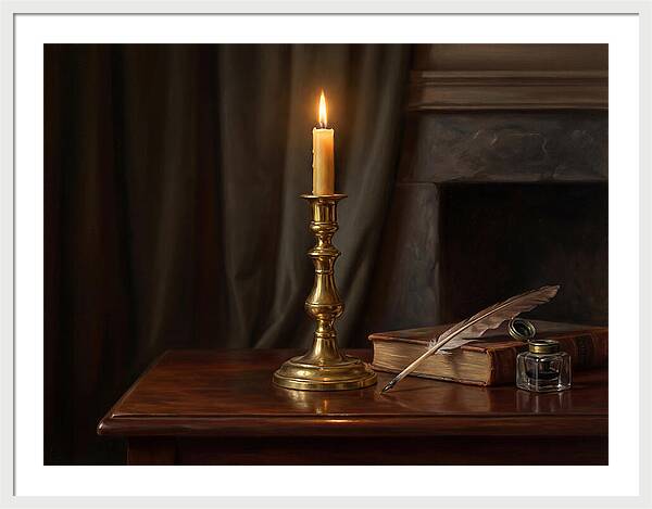 Candlestick On A Table