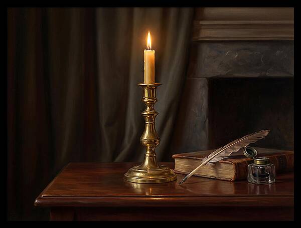 Candlestick On A Table