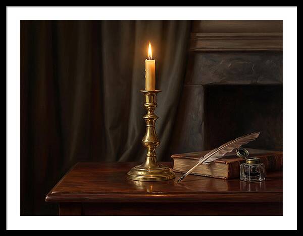 Candlestick On A Table