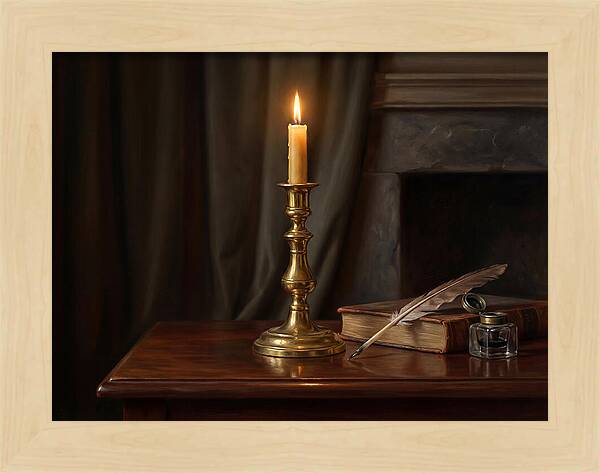 Candlestick On A Table