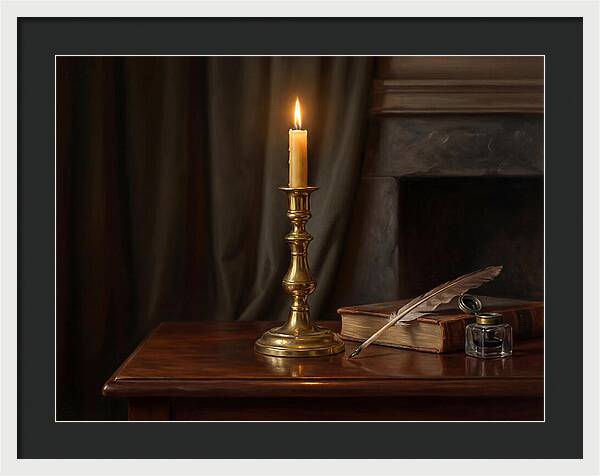 Candlestick On A Table