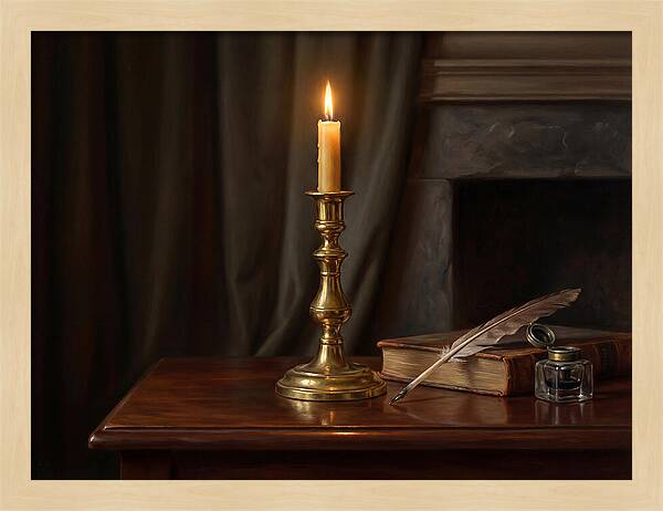 Candlestick On A Table