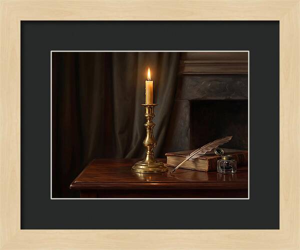 Candlestick On A Table