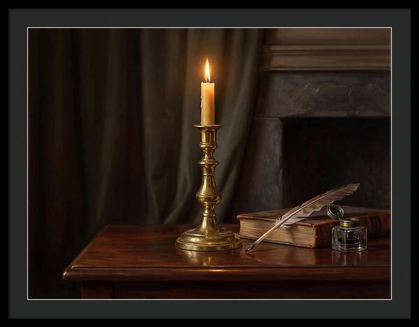 Candlestick On A Table