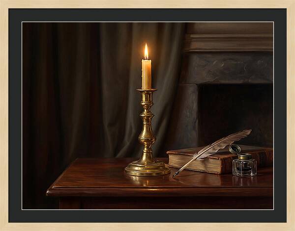 Candlestick On A Table
