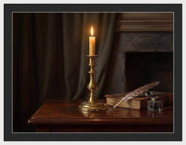 Candlestick On A Table