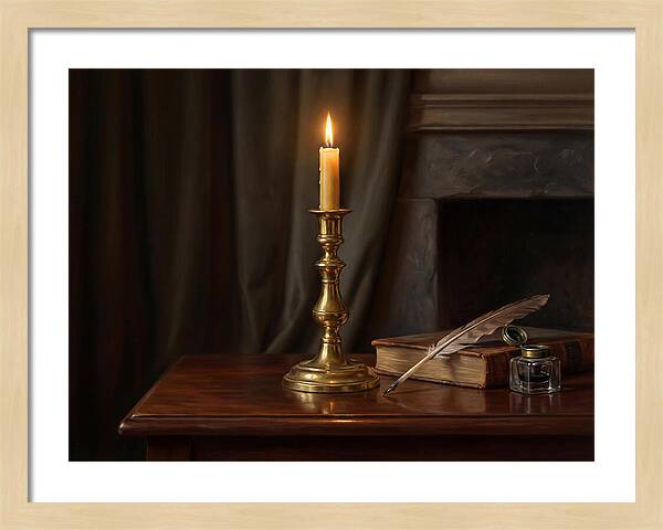 Candlestick On A Table