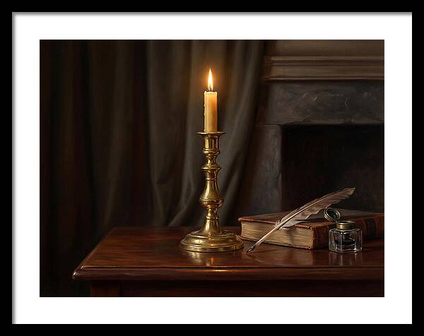 Candlestick On A Table