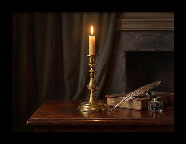 Candlestick On A Table
