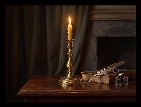 Candlestick On A Table