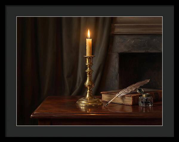 Candlestick On A Table